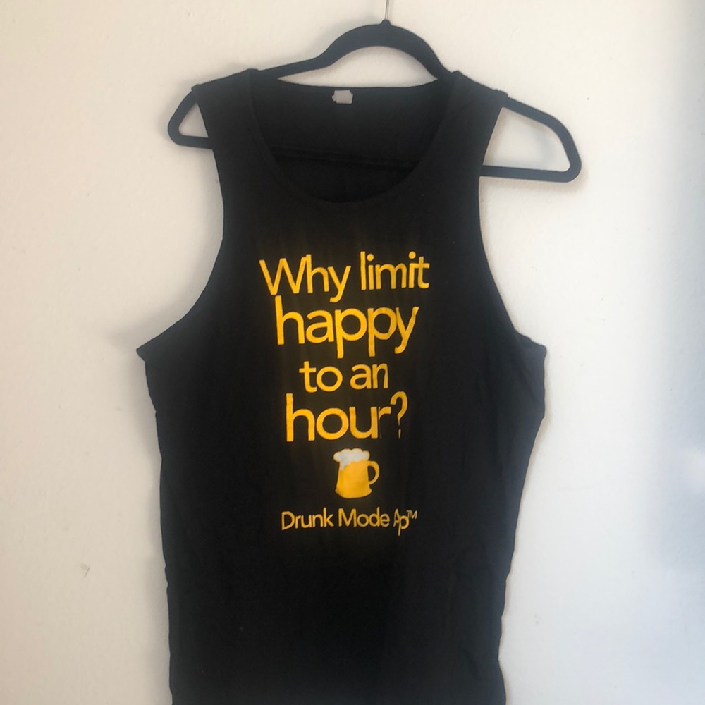 Men’s muscle black t-shirt medium